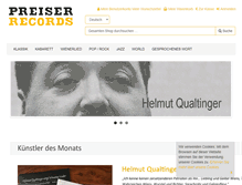 Tablet Screenshot of preiserrecords.at